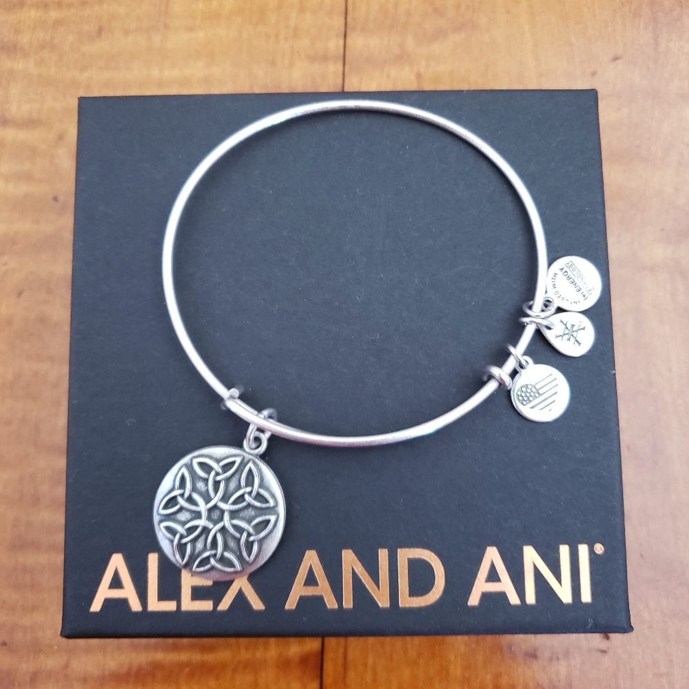 Alex and Ani Endless Knot Bracelet, Silver